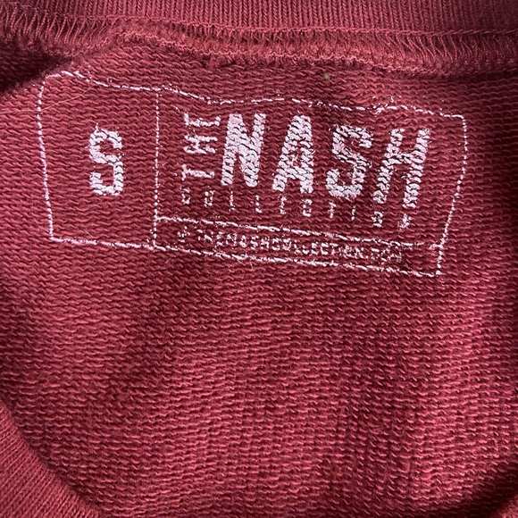 the nash collection Crewneck Cropped Top Sweatshirt Size Small Nashville - Picture 3 of 3